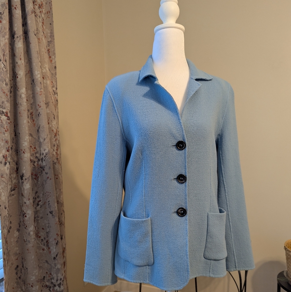 Jones New York Women's Wool Button-Up Blazer